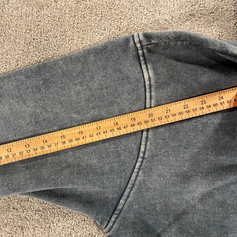Zenana Hoodie Womens Large Gray Mineral Wash Oversized Fleece Pullover‎ - Picture 7 of 11